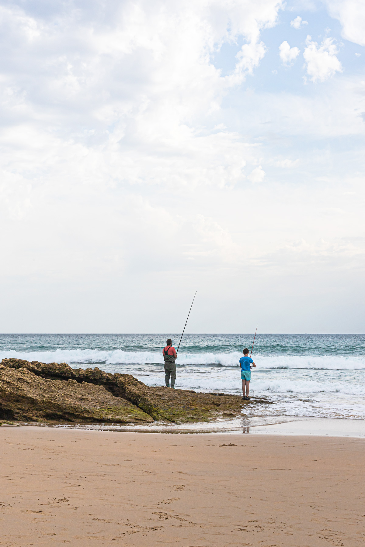 Playa del Palmar pescadores